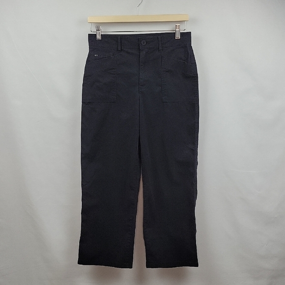 Eddie Bauer 1st Ascent Wide Leg Crop Pants Black Size 4 - Picture 1 of 15